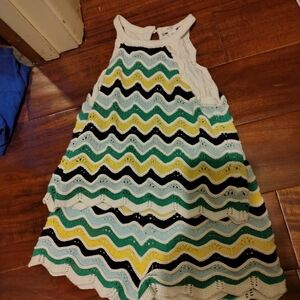 Colorful Zigzag Knit Set